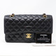 Chanel Classic Medium Double Flap Black Quilted Caviar with gold hardware-1653431404