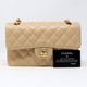 Chanel Classic Small Double Flap Beige Quilted Caviar with gold hardware-1653431778
