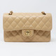 Chanel Classic Small Double Flap Beige Quilted Caviar with gold hardware-1653431778