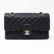 Chanel Classic Medium Double Flap Black Quilted Caviar with gold hardware-1653432144