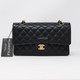 VAN CLEEF & ARPELS Chanel Classic Medium Double Flap Black Quilted Caviar with gold hardware-1653434617 