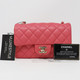 Chanel Classic Mini Rectangular 18S Pearly Pink Quilted Caviar with light gold hardware