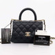 Chanel Extra Mini Coco Handle 20K Black Quilted Caviar with shiny light gold hardware