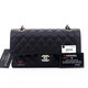 Chanel Classic Medium Double Flap Black Quilted Caviar with gold hardware-1653439097