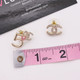 Chanel 21S Crystal CC Earrings #5 Goldtone