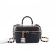 VAN CLEEF & ARPELS Chanel Small Vanity Case with Handle 21S Black Quilted Caviar with brushed gold hardware 