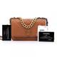 VAN CLEEF & ARPELS Chanel 19 Wallet on Chain 21P Medium Brown/Caramel Lambskin with mixed hardware 