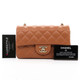 VAN CLEEF & ARPELS Chanel Classic Mini Rectangular 21P Dark Brown Caramel Quilted Lambskin with light gold hardware 