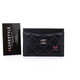 VAN CLEEF & ARPELS Chanel Card Holder Black Quilted Caviar with silver hardware 