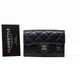 VAN CLEEF & ARPELS Chanel Flap Card Holder Black Quilted Caviar with gold hardware-1653443651 