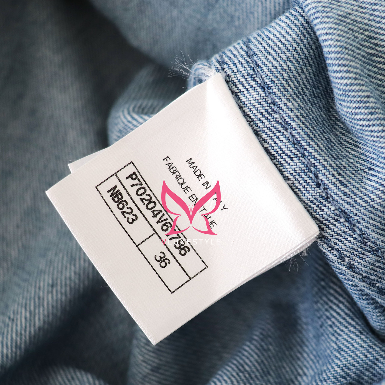 Chanel 21P Denim Jacket size 36 FR
