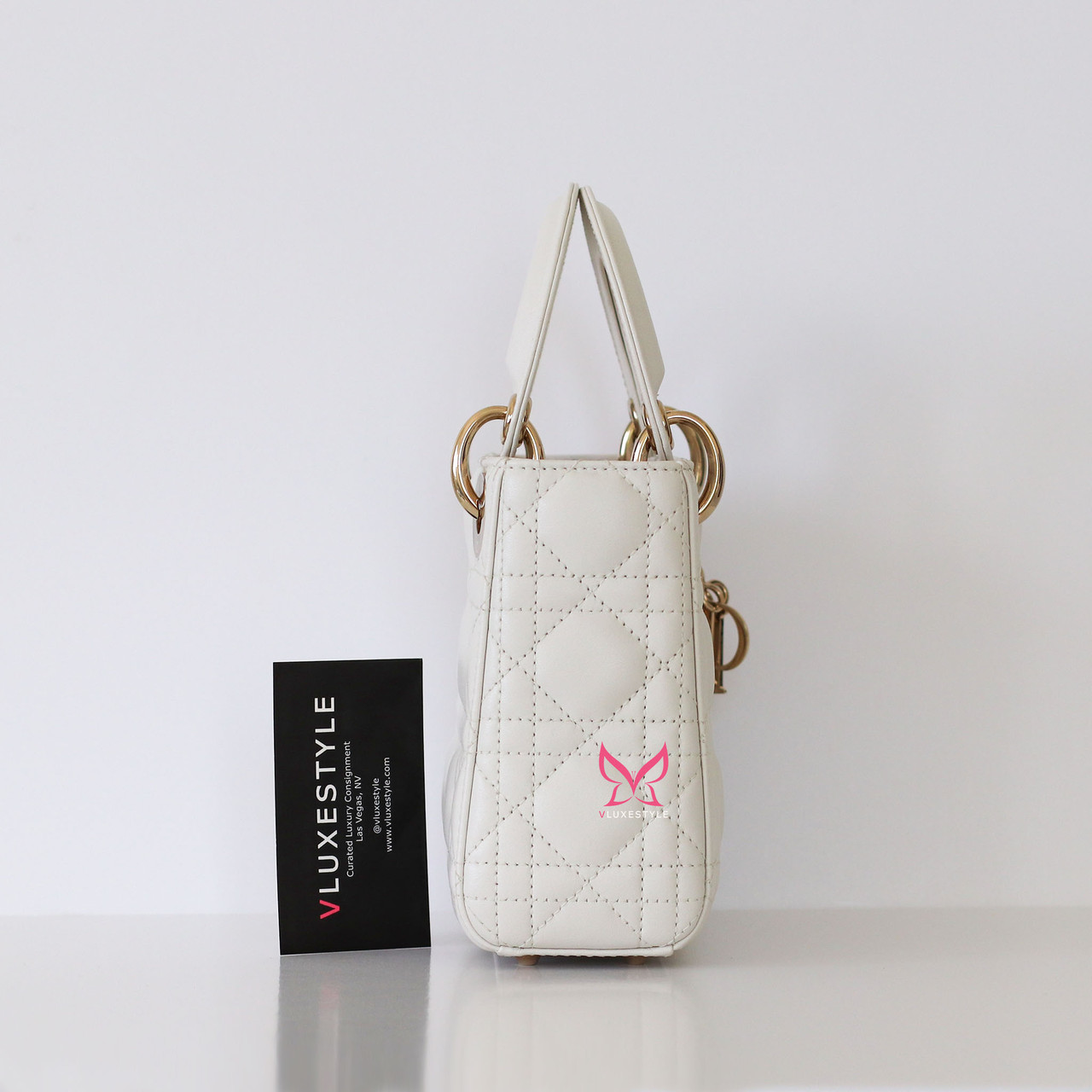 【ヴィンテージ】Rank:S☆Dior White Mini Cannage バック BUYMA VINTAGE 中古 【ヴィンテージ】Rank:S☆Dior White Mini