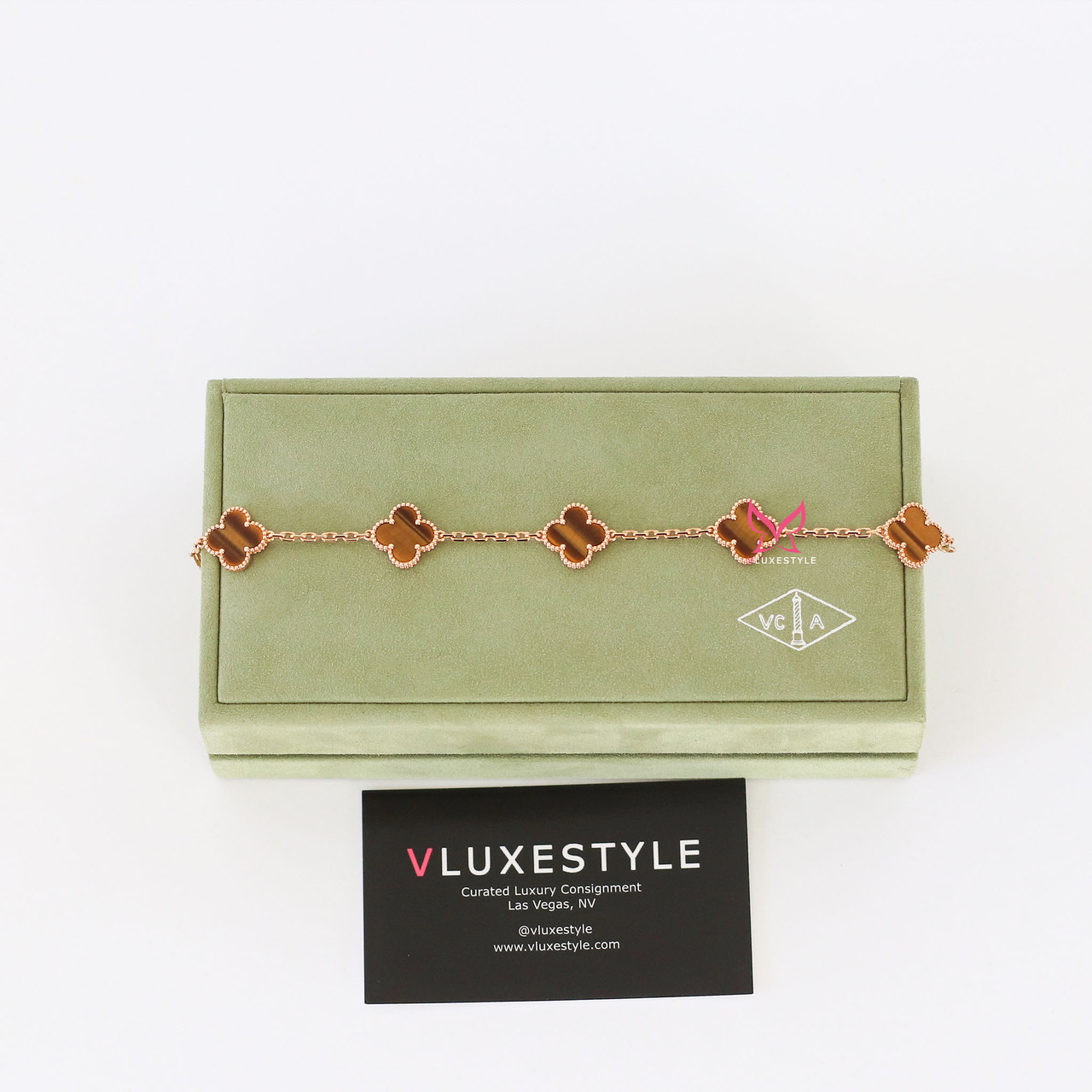 Van Cleef & Arpels ALHAMBRA 18K ブレスレット【ランク:A】 VAN CLEEF & ARPELS 18K Yellow Gold Black Onyx 5 Motifs