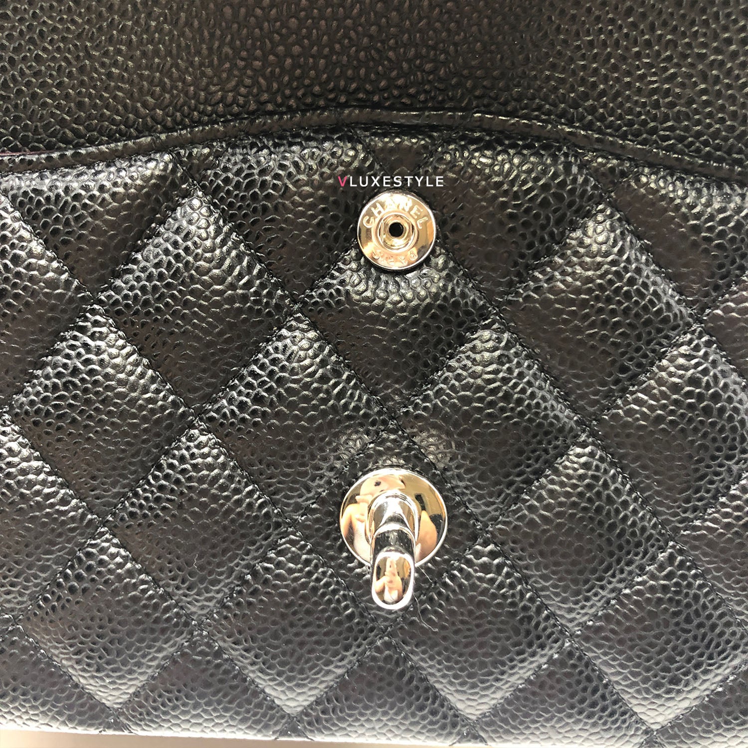 ⭐️SOLD⭐️C H A N E L GST - Black quilted caviar with silver tone hardware  (excellent condition) Size 34 by 23 cm Price $1,600