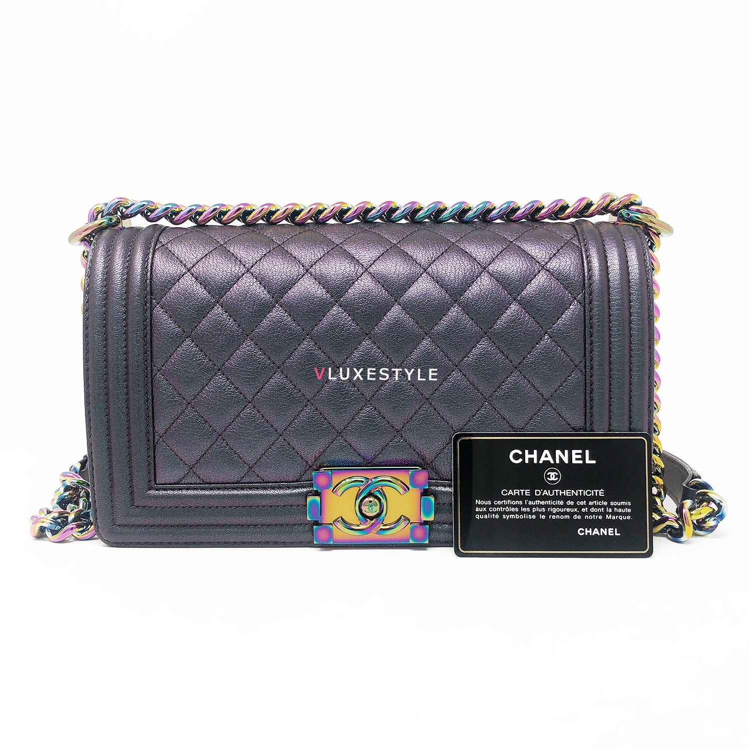 Chanel Multicolor Metallic Quilted Goatskin Mermaid 2.55 Reissue