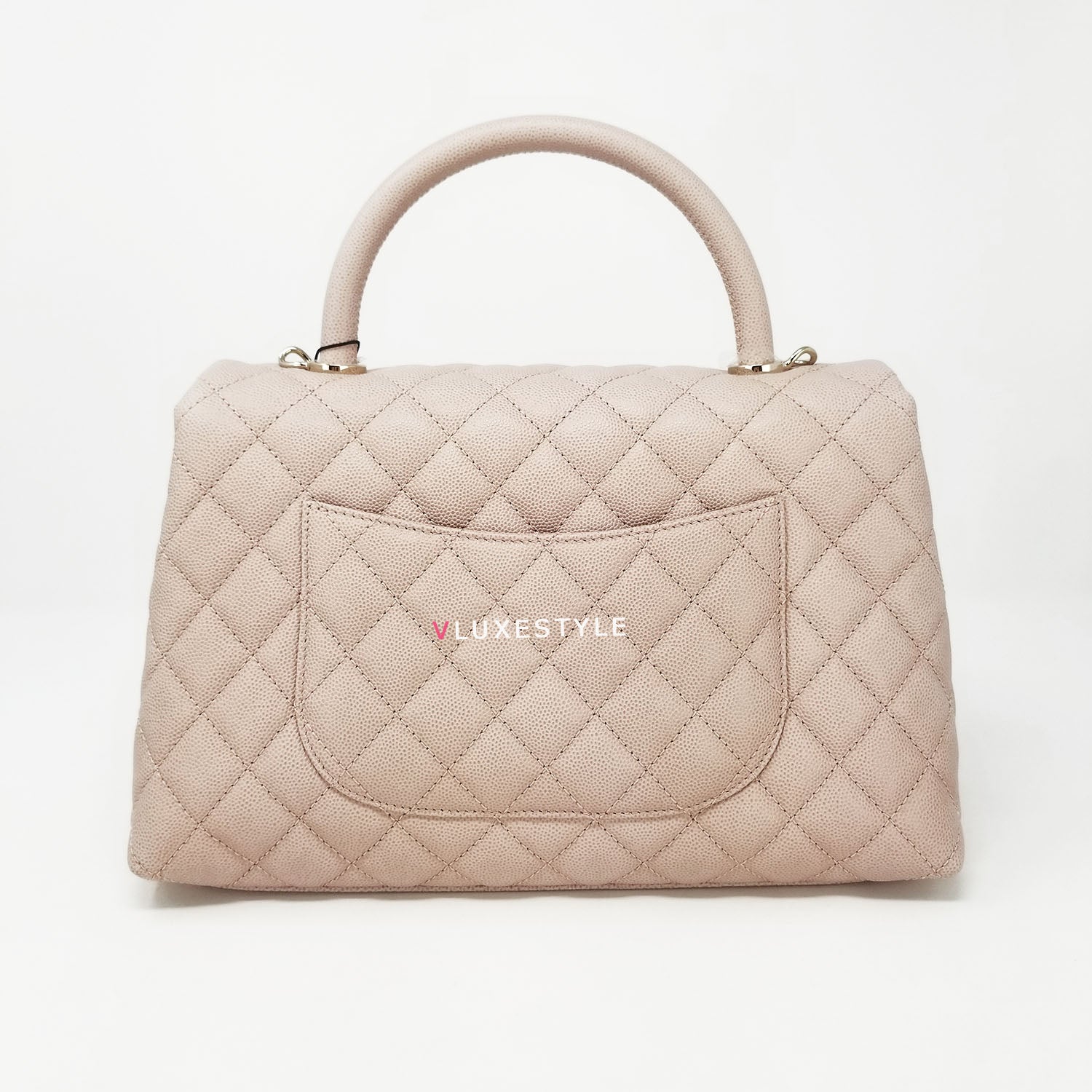 Chanel Beige Quilted Caviar Mini Coco Top Handle Pale Gold Hardware  Available For Immediate Sale At Sotheby's