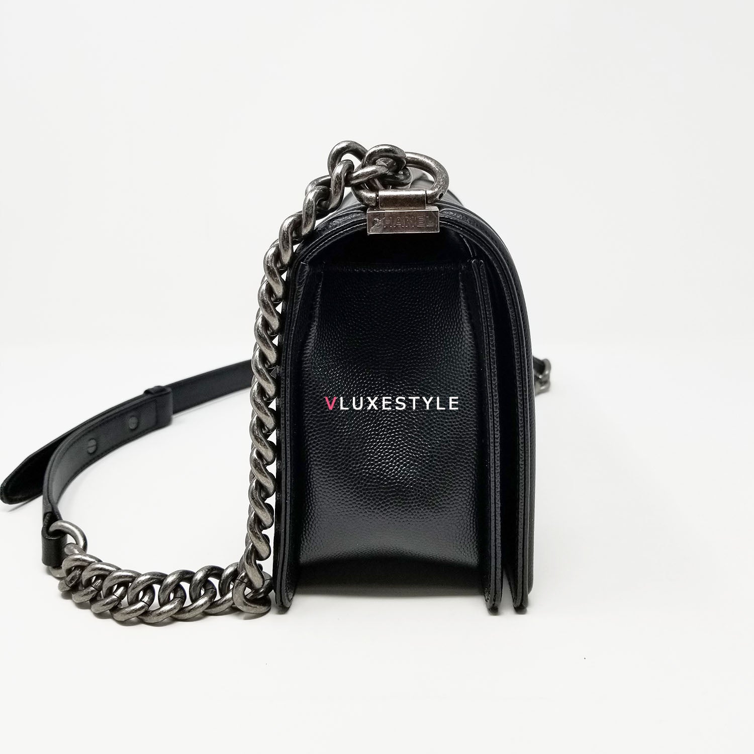 Chanel Crossbody '19 WB! Small Caviar Boy Bag W/Ruthenium Hardware – The  Little Bird