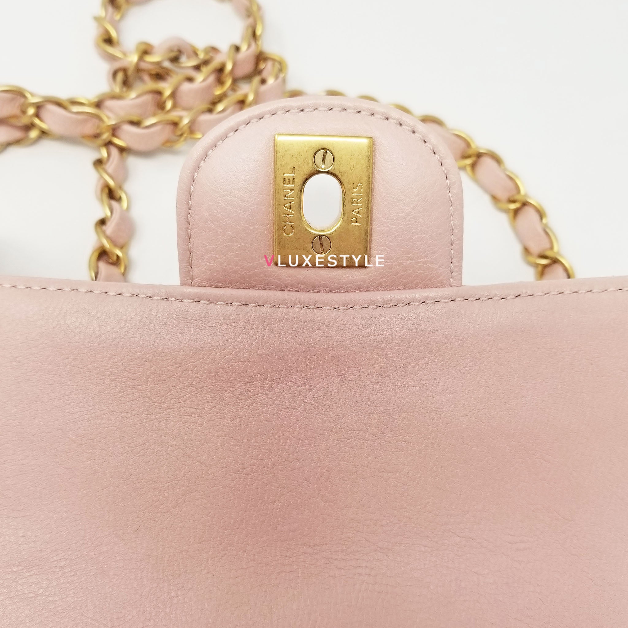 chanel small bag pink