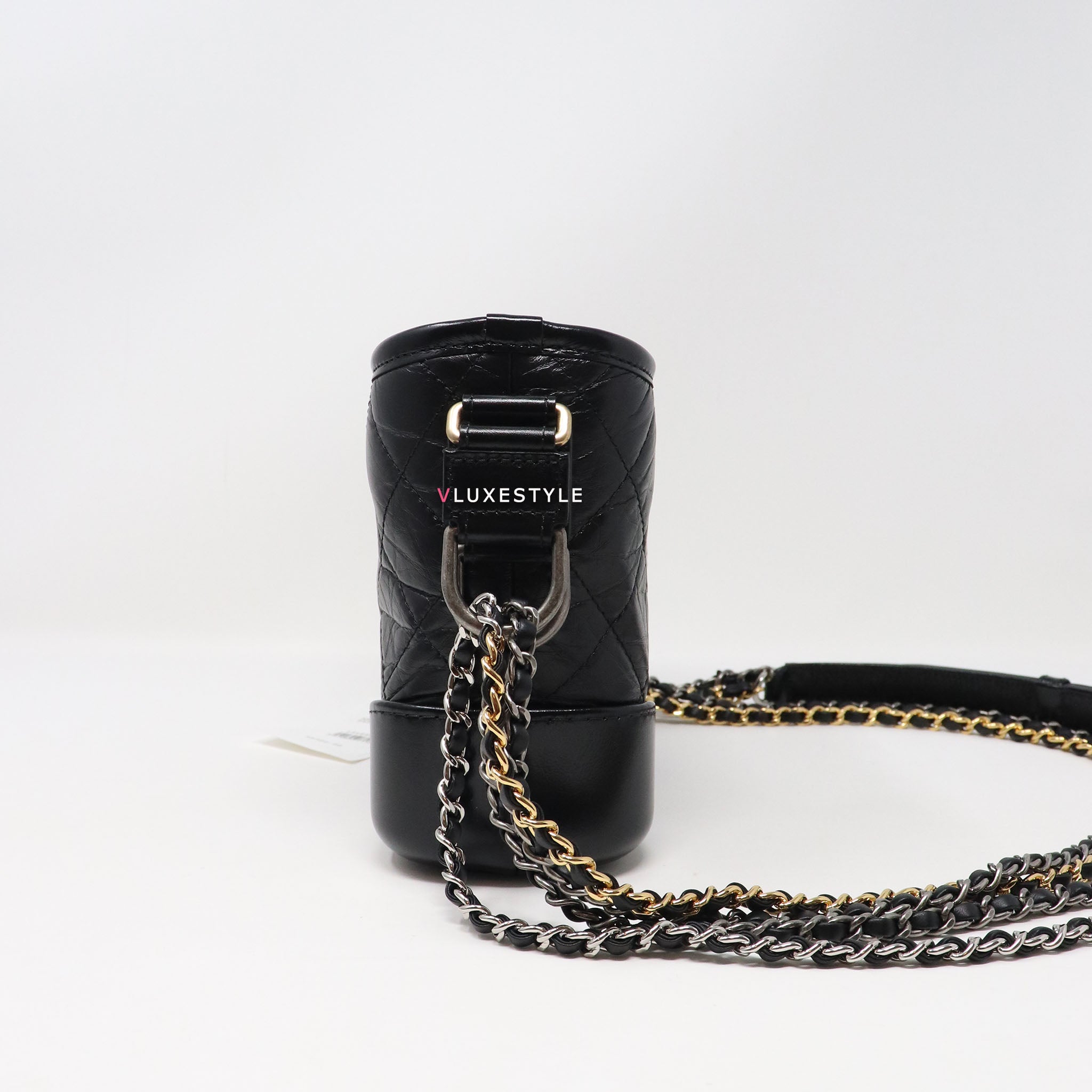Chanel Calfskin Chevron Small Gabrielle Hobo Black Mixed Hardware – Coco  Approved Studio
