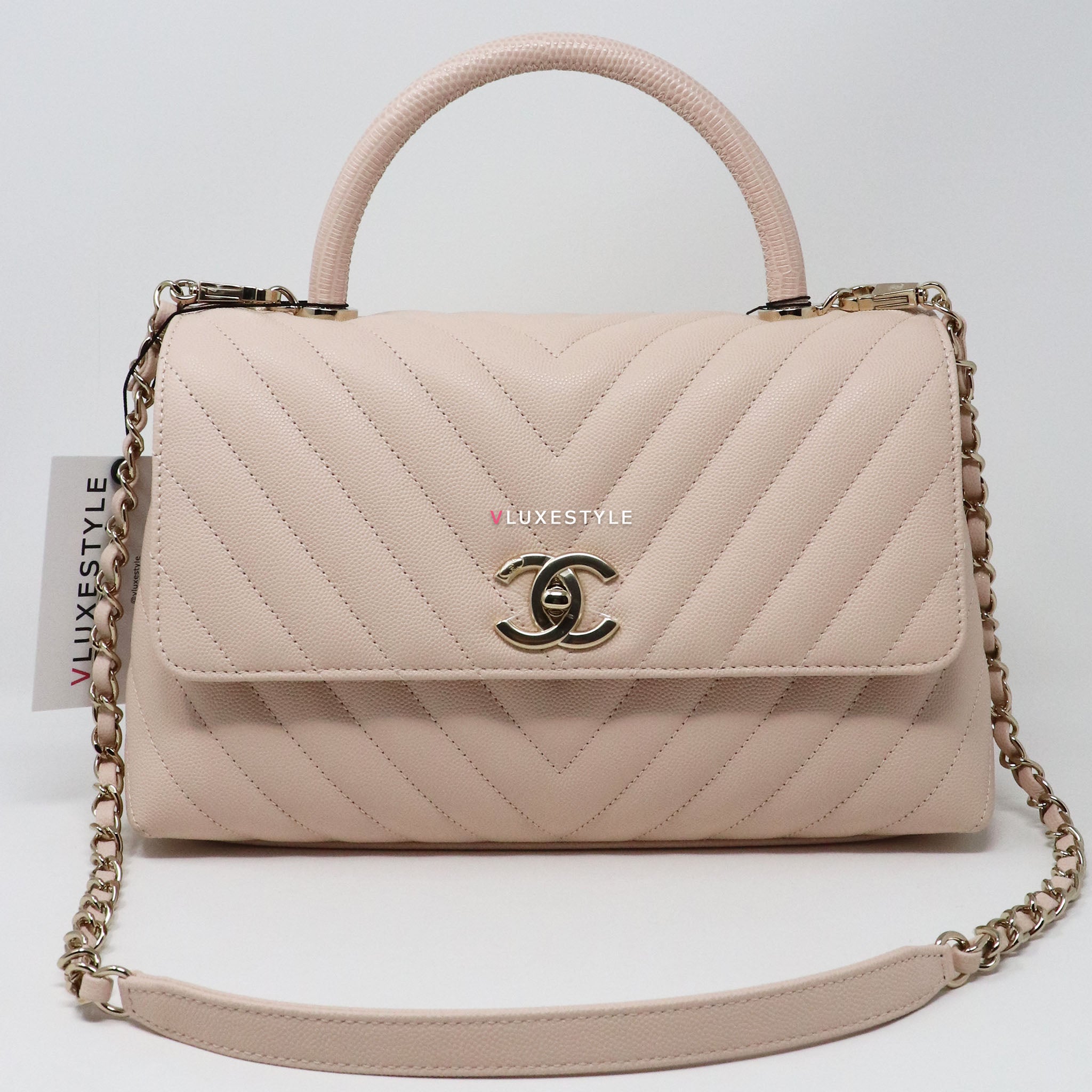 Chanel coco sales handle beige