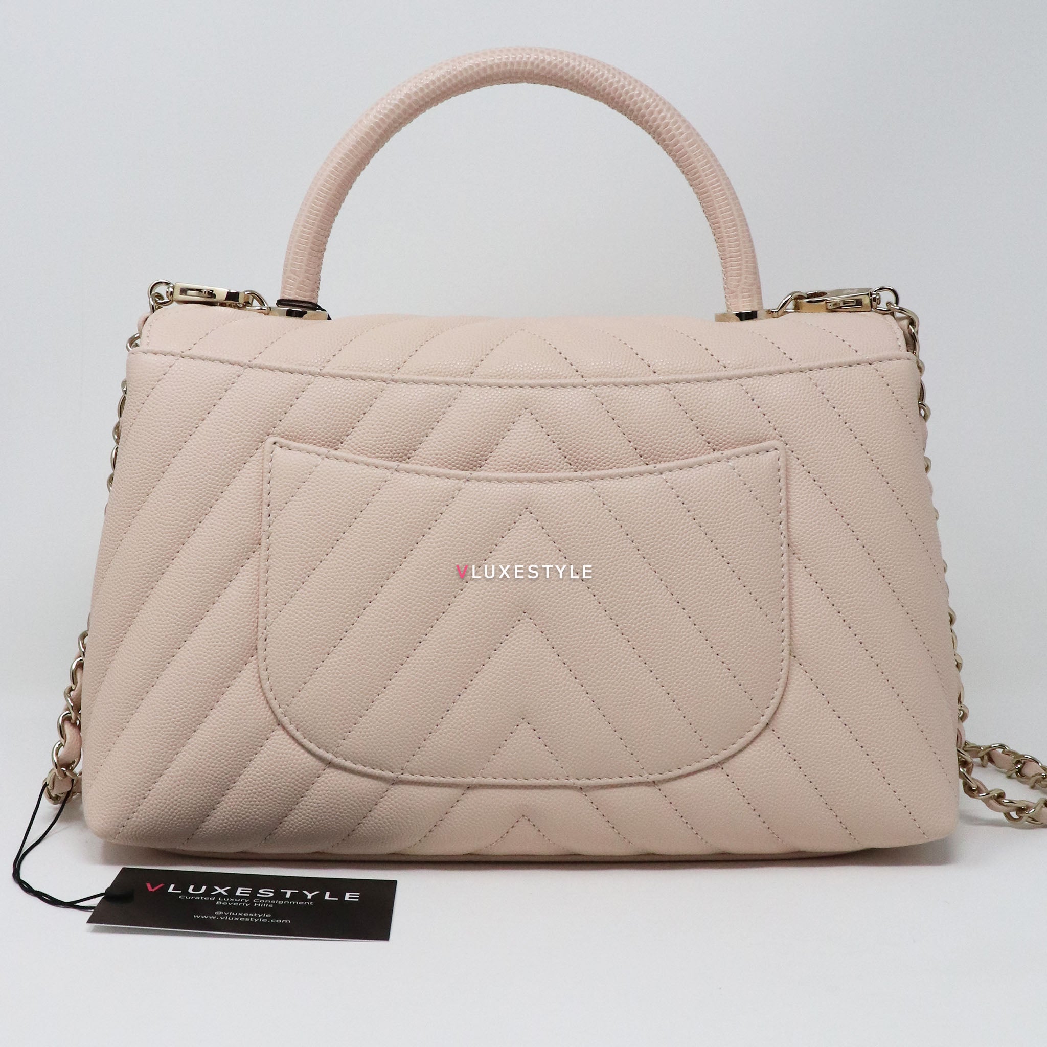 Chanel Chevron Coco Handle - Small – luxe_assembly