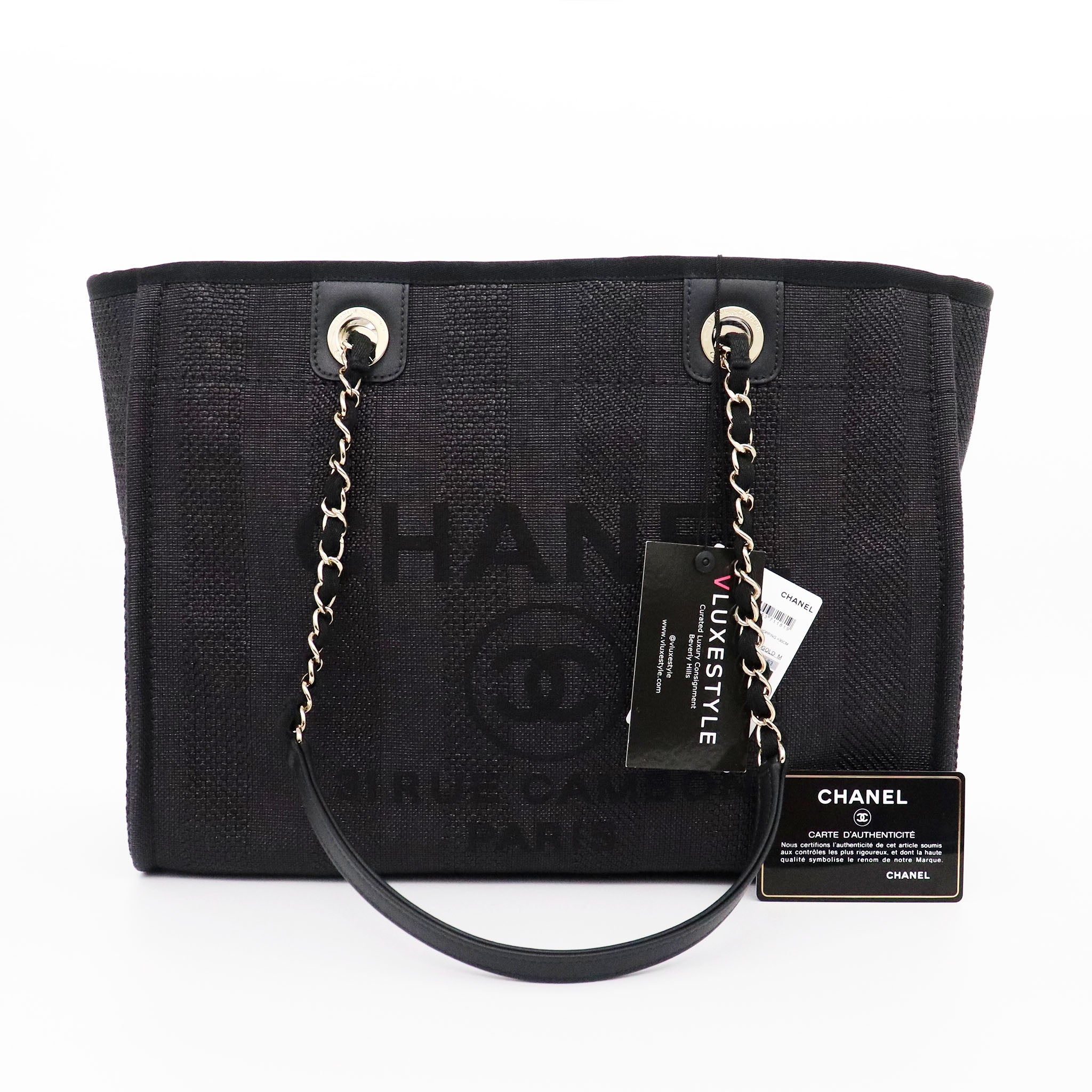 chanel shopping bag calfskin