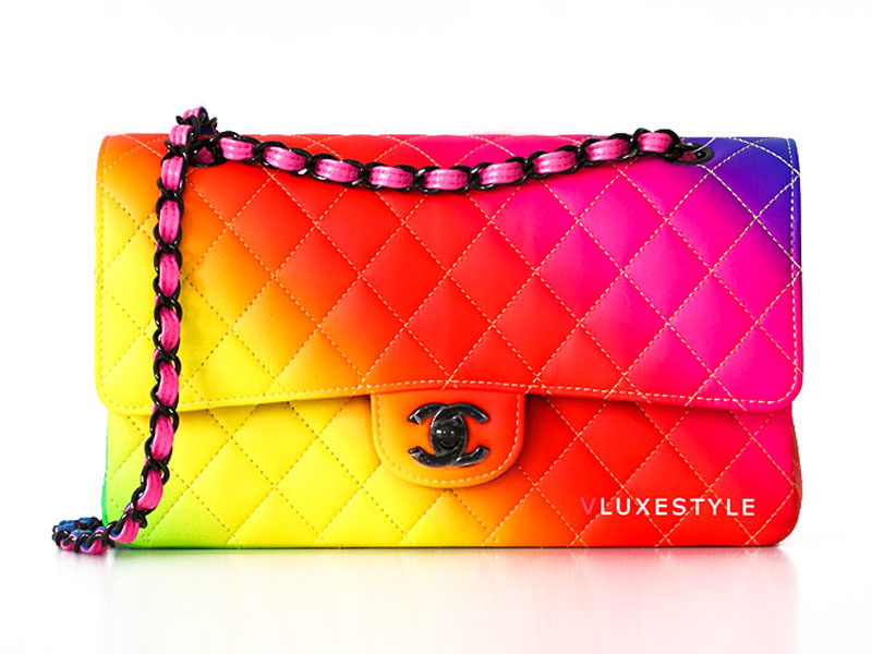 Chanel Limited Edition 23C Rainbow Classic Flap Bag - VLuxeStyle