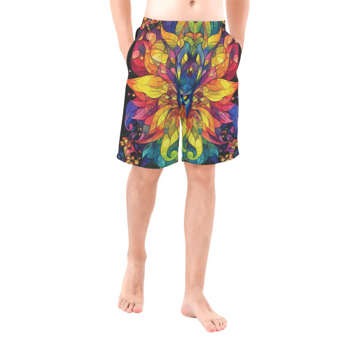 Sacred Geometry Rave Board Shorts