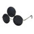 2024 New Third Eye Round Sunglasses Women/Men Reflective Mirrored Black