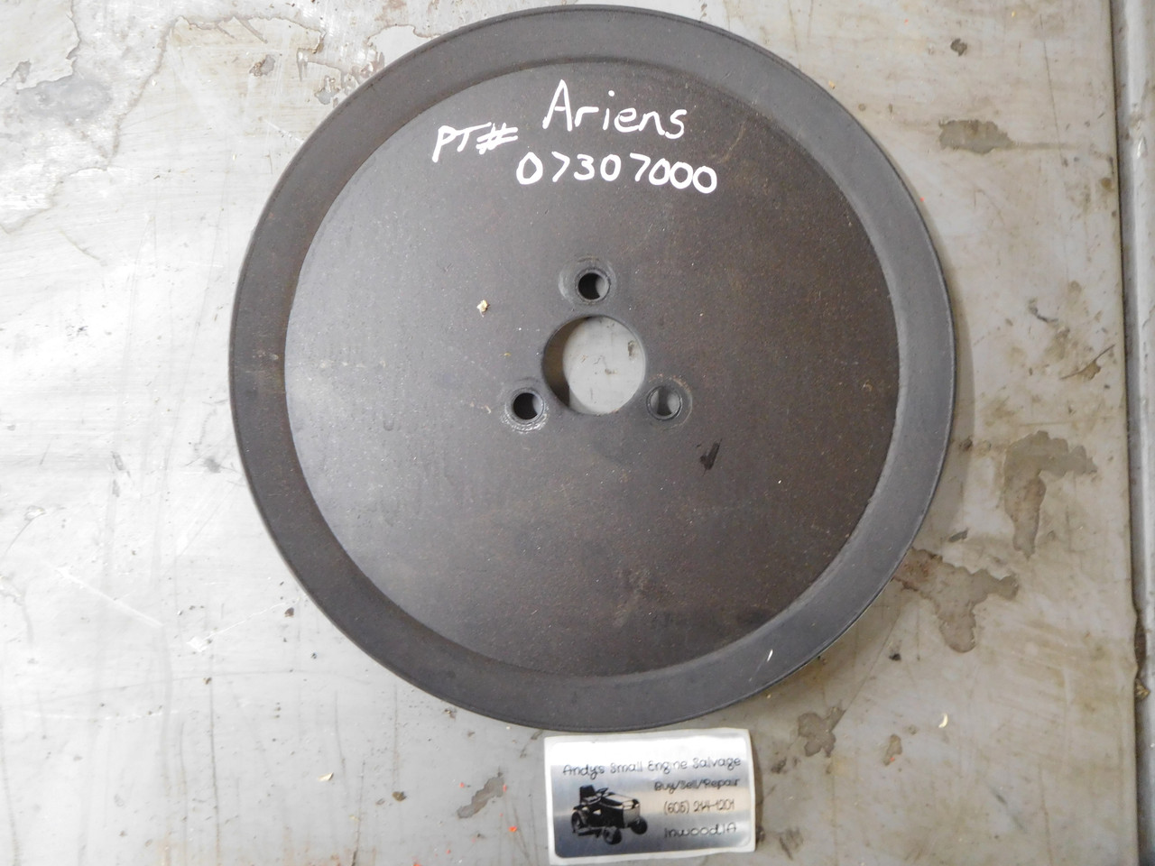 Ariens PLY-V 9.0 X 1.25 3BLT PULLEY PT# 07307000