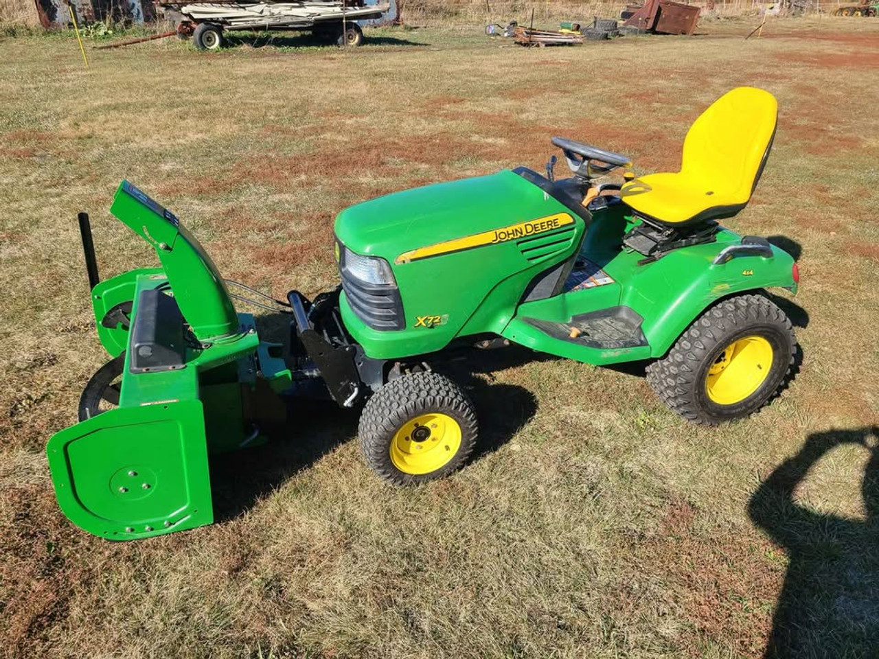 John Deere X728 Garden Tractor W/ Deck And Snowblower