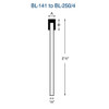 CBN Pins, "BL" Series - BL-141