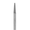 Solid Carbide Bur, 3" Long, 1/8" Shank - 1/8" x 1/2"Tapered Double Cut