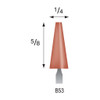 B53 Red Mounted Stones 1/8" Shank (Pkg of 24)