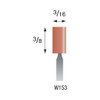 W153 Red Mounted Stones 1/8" Shank (Pkg of 24)