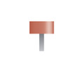 W183 Red Mounted Stones 1/8" Shank (Pkg of 24)