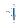 #10 Blue Mounted Points 3/32" Shank (Pkg of 24)