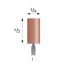 #1 Red Mounted Points 3/32" Shank (Pkg of 24)