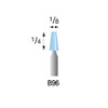 B96 Light Blue Mounted Stones 1/8" Shank (Pkg of 24)