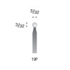 19P White Mounted Points 3/32" Shank (Pkg of 24)