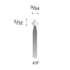 41P White Mounted Points 3/32" Shank (Pkg of 24)