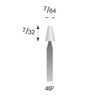 46P White Mounted Points 3/32" Shank (Pkg of 24)