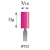 W153 Pink Mounted Stones 1/8" Shank (Pkg of 24)