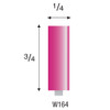 W164 Pink Mounted Stones 1/8" Shank (Pkg of 24)