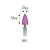 B45 Purple Mounted Stones 1/8" Shank (Pkg of 24)