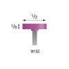 W182 Purple Mounted Stones 1/8" Shank (Pkg of 24)