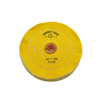 Grobet USA® Yellow Muslin Buff - 6"x60 Ply, Stitched