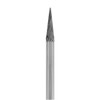 Solid Carbide Burs, 3" Long, 1/8" Shank - 1/8" x 7/16", Double Cut