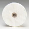 Loose White Muslin Buff - Leather Center, 4" x 40 Ply