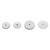 White 7/8" Knife-Edge Silicone Wheels (Box of 100)